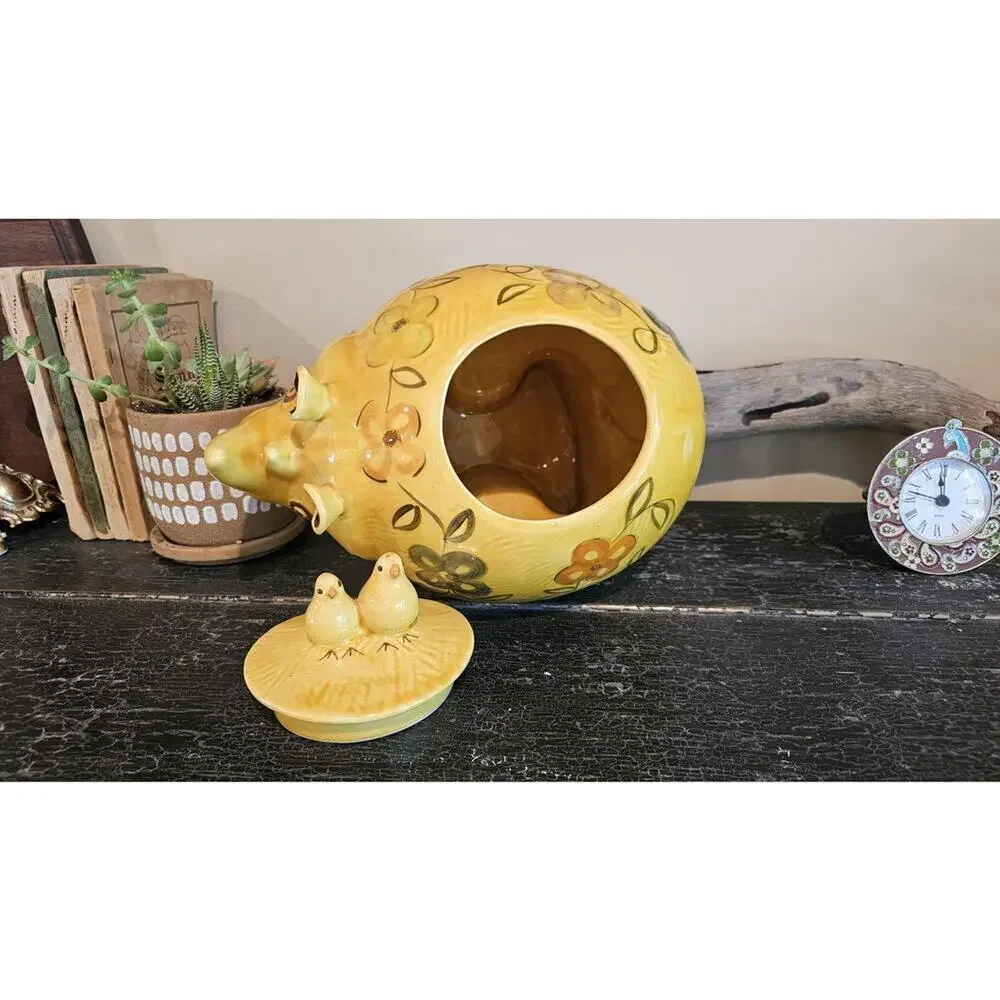 1960s Handpainted Cookie Jar Rhinoceros Named Bartholomew